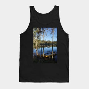 Reflections at the dam at Magpie Springs - Adelaide Hills Wine Region - Fleurieu Peninsula - South Australia Tank Top